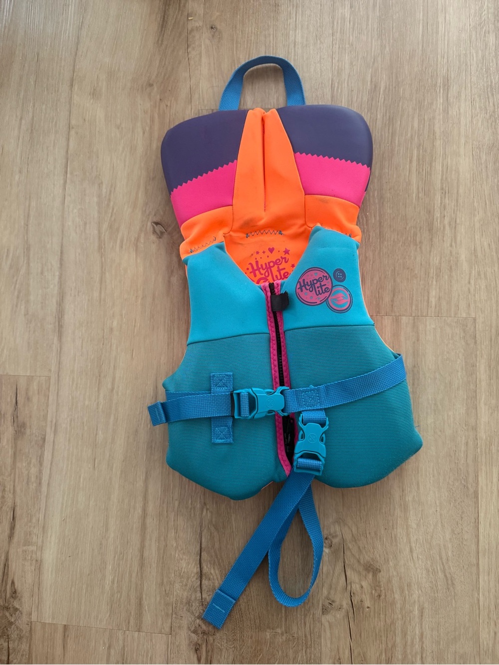 Hyperlite Infant Life Jacket Vest - Teal, Orange, Pink, Purple